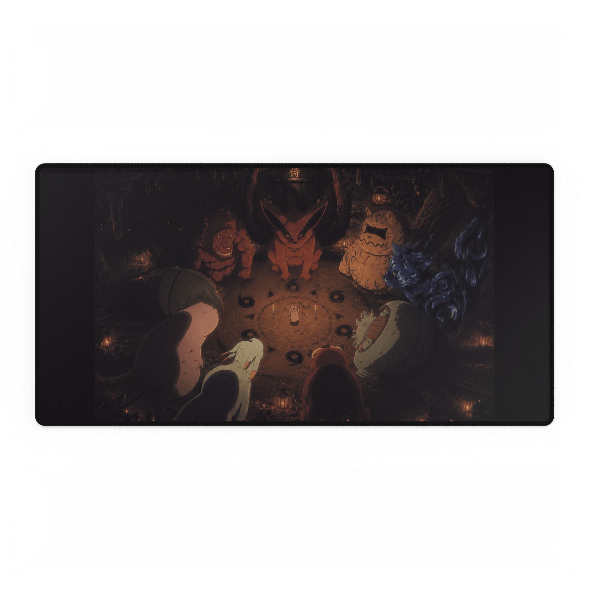 Tailed Beasts Gathering Desk Mat — Anime Extended Gaming Mouse Pad | Dark Mystical